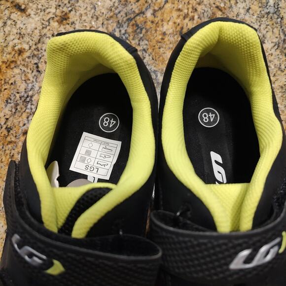 Louis Garneau Multi Airflex Cycling Shoes Black Bright Yellow Men's EU 48 US 13 - Picture 10 of 12